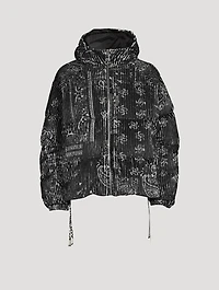 Bandana Corduroy Down Puffer Jacket
