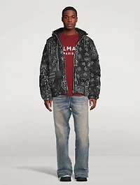 Bandana Corduroy Down Puffer Jacket