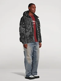 Bandana Corduroy Down Puffer Jacket