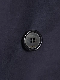 Wool-Blend Double-Breasted Jacket