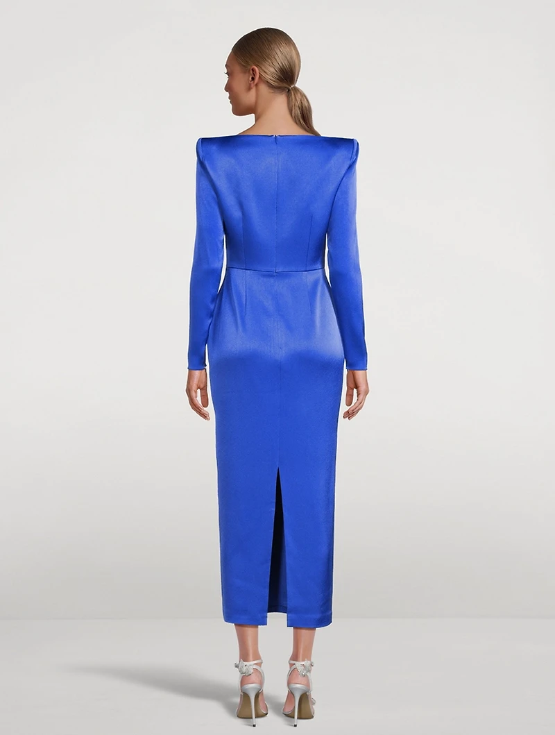 Linden Long-Sleeve Midi Dress