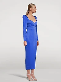 Linden Long-Sleeve Midi Dress