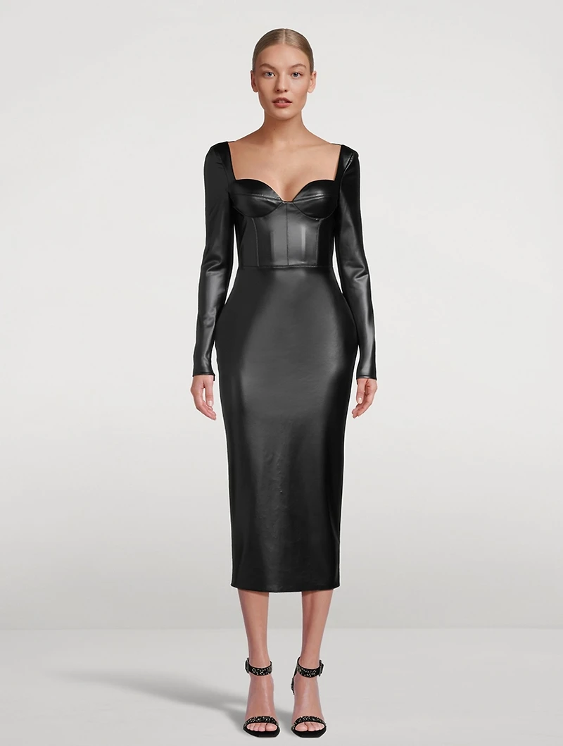 Blade Long-Sleeve Midi Dress