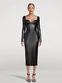 Blade Long-Sleeve Midi Dress