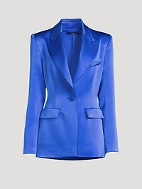 Aro Satin Crepe Blazer