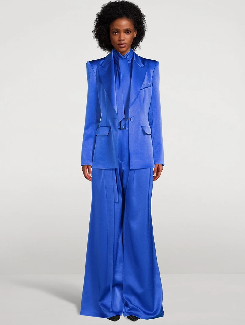 Aro Satin Crepe Blazer