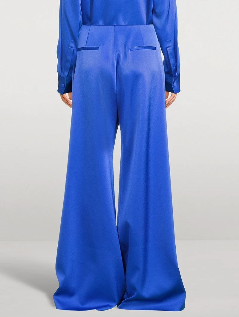 Landon Belted Wide-Leg Pants