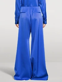 Landon Belted Wide-Leg Pants