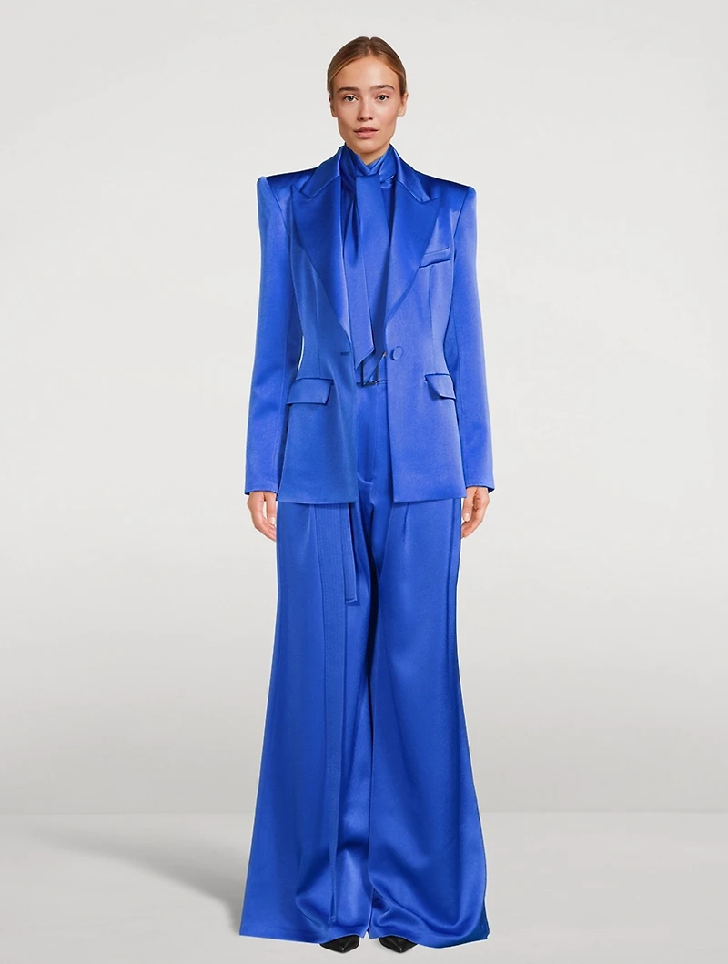 Landon Belted Wide-Leg Pants