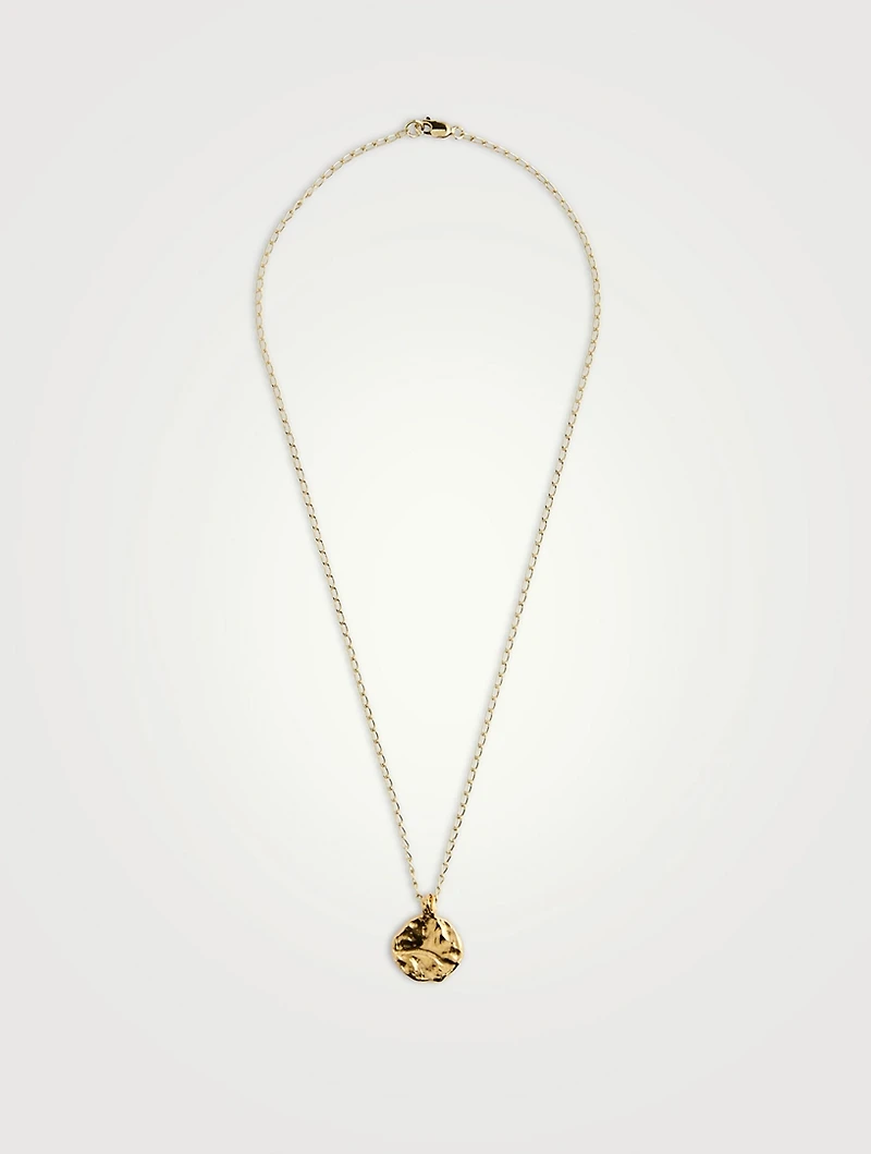 002 Classic Coin Pendant Necklace