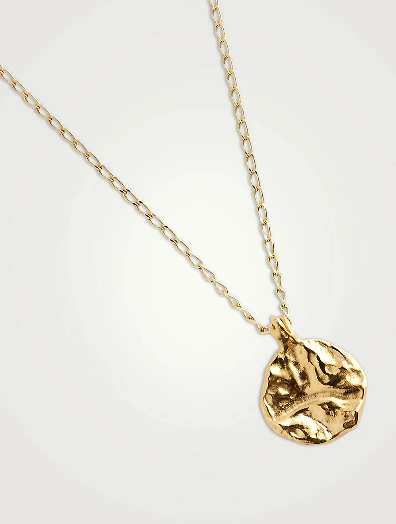 002 Classic Coin Pendant Necklace