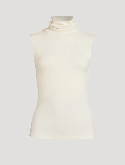 Second Skin Sleeveless Turtleneck Top