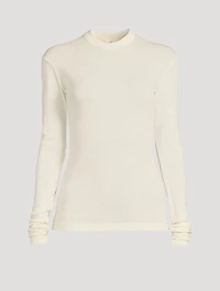 Jersey Wool Long-Sleeve T-Shirt