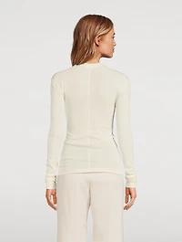 Jersey Wool Long-Sleeve T-Shirt