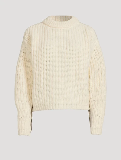 Chunky Wool Crewneck Sweater