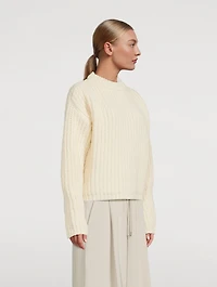 Chunky Wool Crewneck Sweater