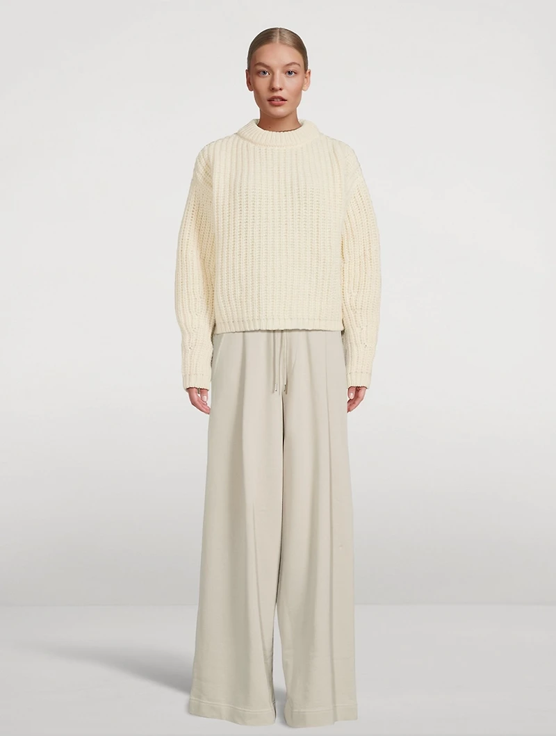 Chunky Wool Crewneck Sweater