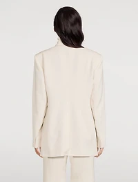 Cheval Wool Double-Breasted Suit Jacket