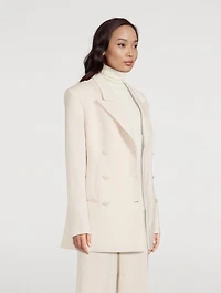 Cheval Wool Double-Breasted Suit Jacket