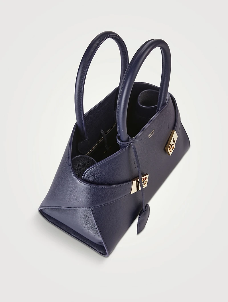 Small Hug Leather Satchel