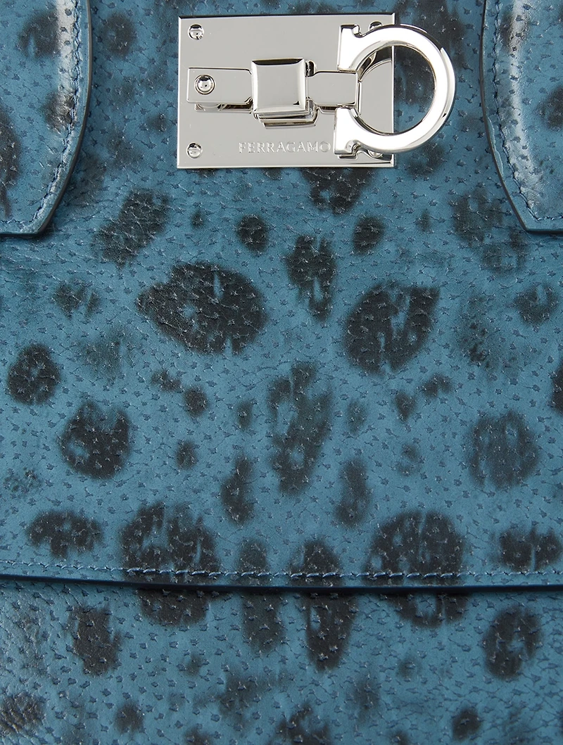Studio Soft Embossed Leather Satchel