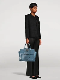 Studio Soft Embossed Leather Satchel