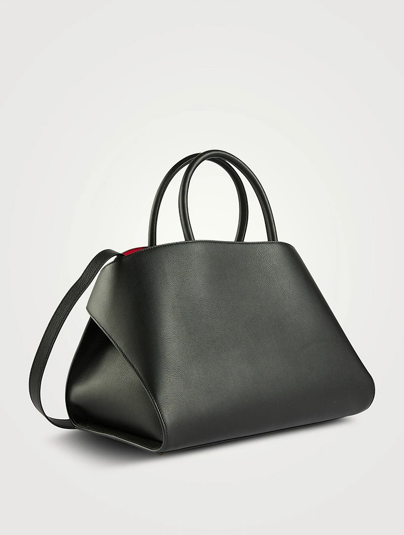 Medium Hug Leather Satchel