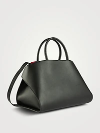 Medium Hug Leather Satchel