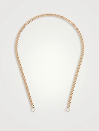 14K Gold Heavy Curb Chain Necklace