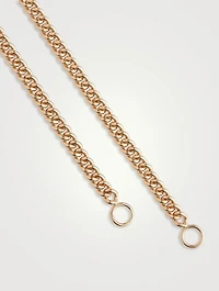 14K Gold Heavy Curb Chain Necklace