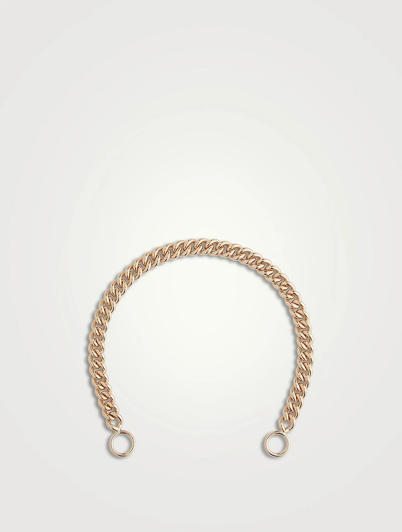14K Gold Heavy Curb Chain Bracelet