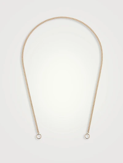 14K Gold Not So Heavy Curb Chain Necklace