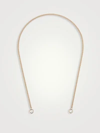 14K Gold Not So Heavy Curb Chain Necklace