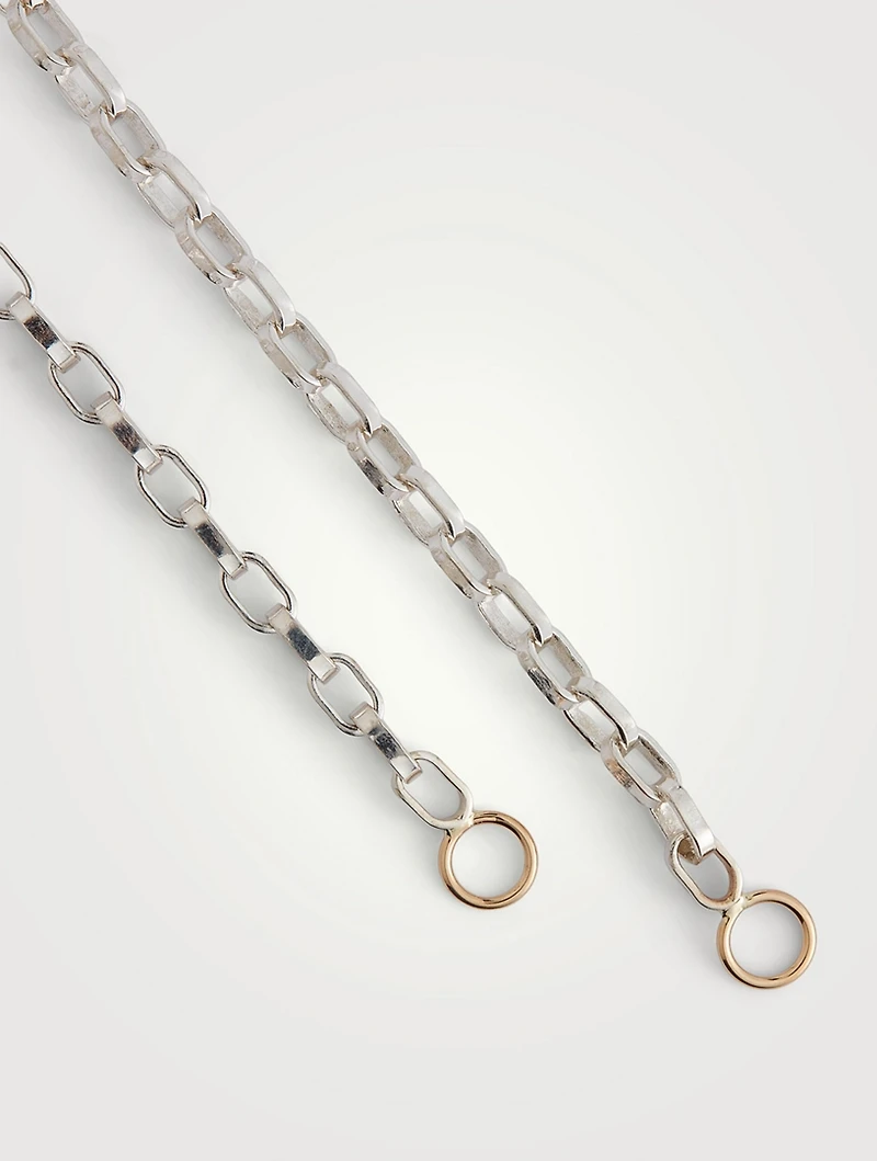 Sterling Silver Biker Chain Necklace