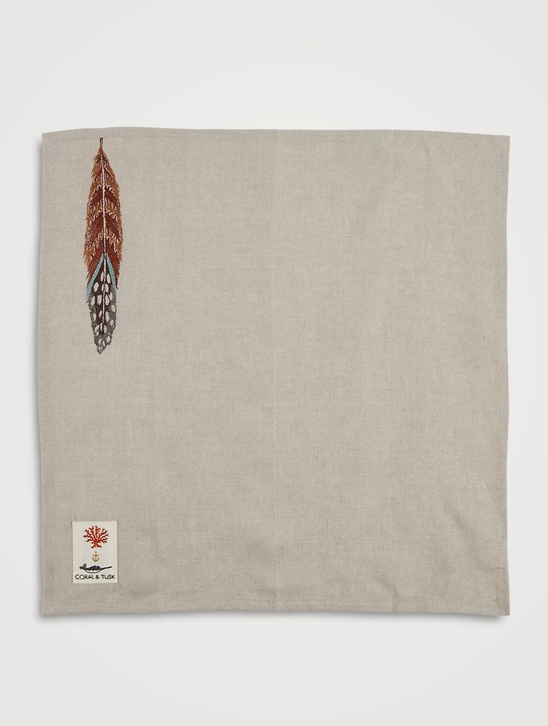 Fowl Feather Tea Towel