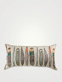 Large Feathers Lumbar Pillow
