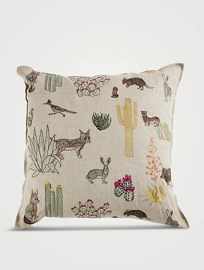 Saguaro Desert Friends Pillow