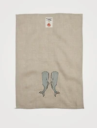 Whale Love Tea Towel