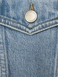 Raw-Edge Denim Jacket