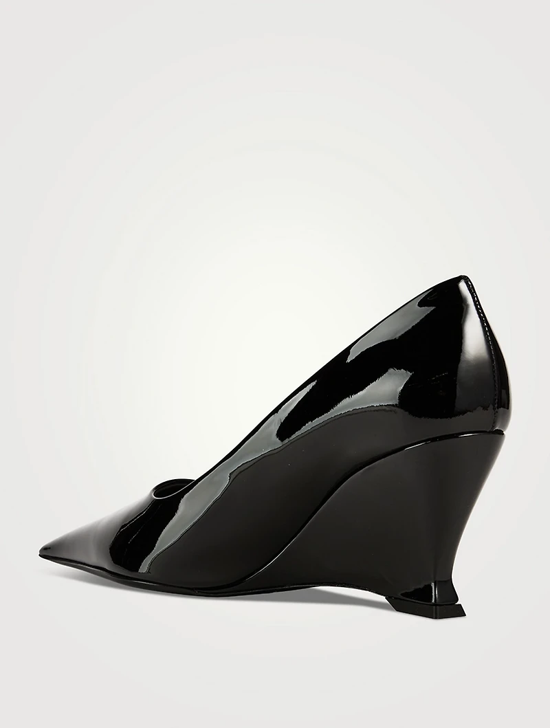 Patent Leather Wedge Pumps