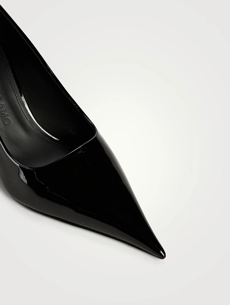 Patent Leather Wedge Pumps