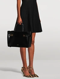 Pony Hair Wedge Pumps Leopard Print