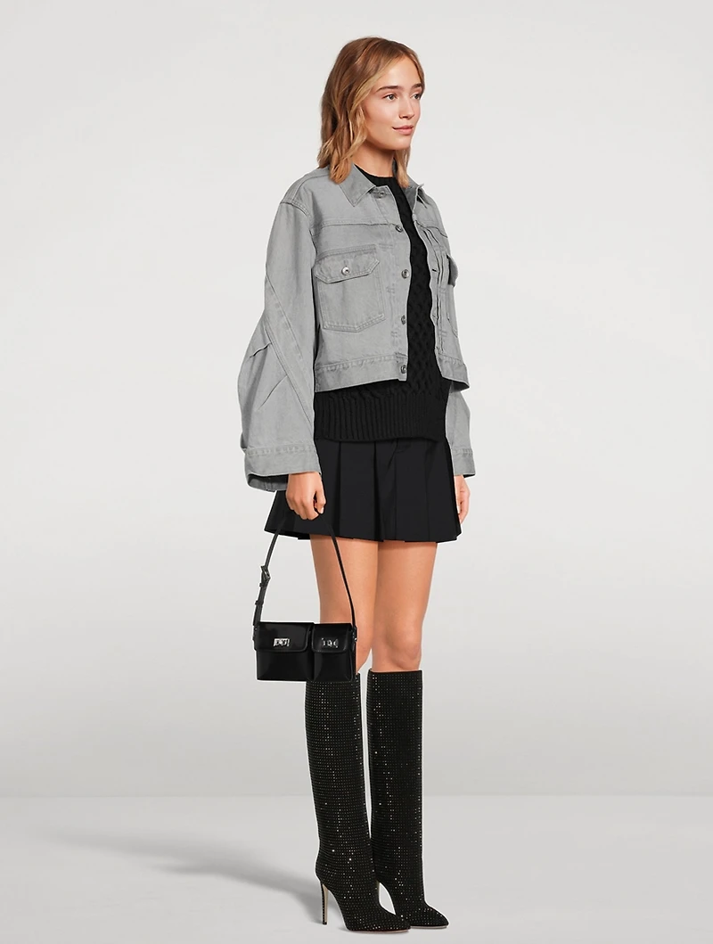 Baby Billy Semi-Patent Leather Shoulder Bag