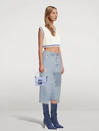 Fran Semi-Patent Leather Top Handle Bag