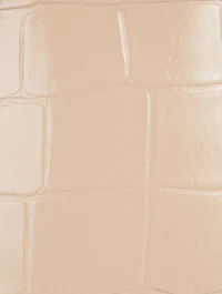Note Croc-Embossed Leather Pochette