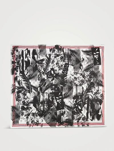 Biker Scarf In Collage Print