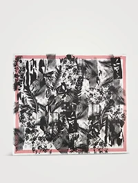 Biker Scarf In Collage Print