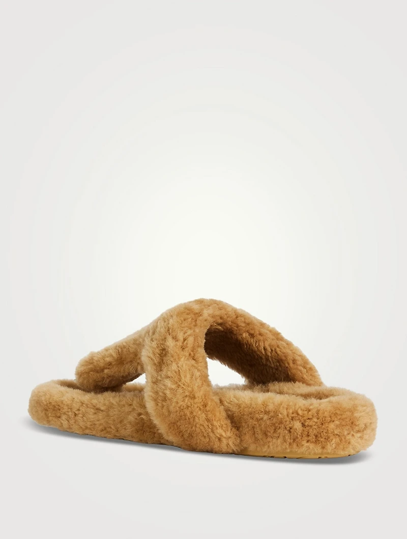 Ease Shearling Thong Sandals