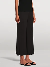 Hatching Pleats Pants