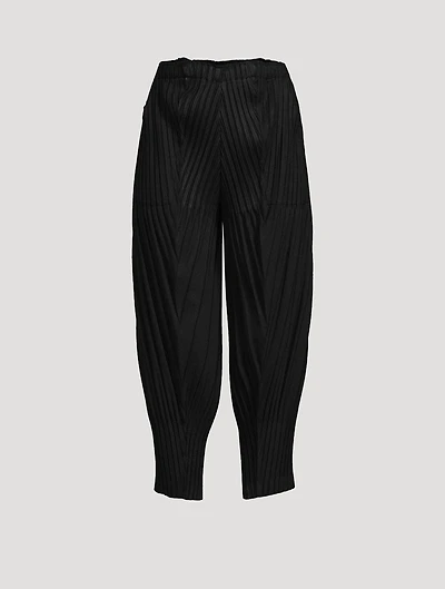 Linen Like Pleats Pants